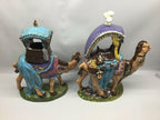14" Mantle Nativity Figurines 3 Wise Men Candle Holders 2 Camels