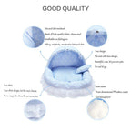 Zjyfywpj Dog Apartment Windproof and Warm Dog Nest Dog Cave Shape Uniquely Can Be Placed Anywhere in Home