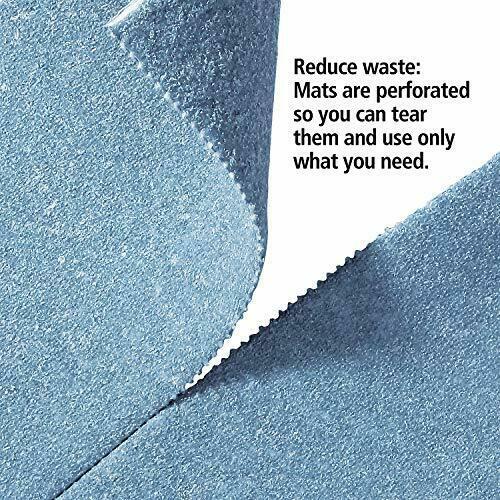 Pig Blue Super Absorbent Pads 50-Count | Oil Spill Mats | Made with 90% R...