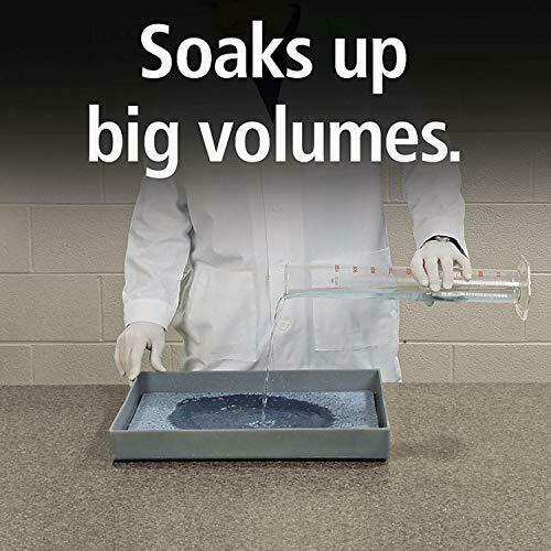 Pig Blue Super Absorbent Pads 50-Count | Oil Spill Mats | Made with 90% R...