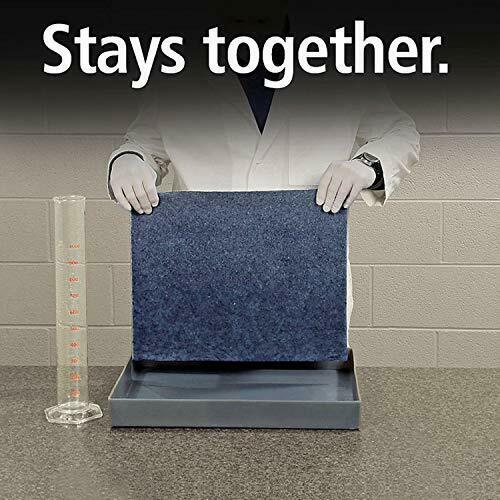 Pig Blue Super Absorbent Pads 50-Count | Oil Spill Mats | Made with 90% R...