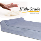 KOPEKS - Orthopedic Memory Foam Dog Bed With Pillow and Waterproof Liner &amp; Anti-Slip Bottom