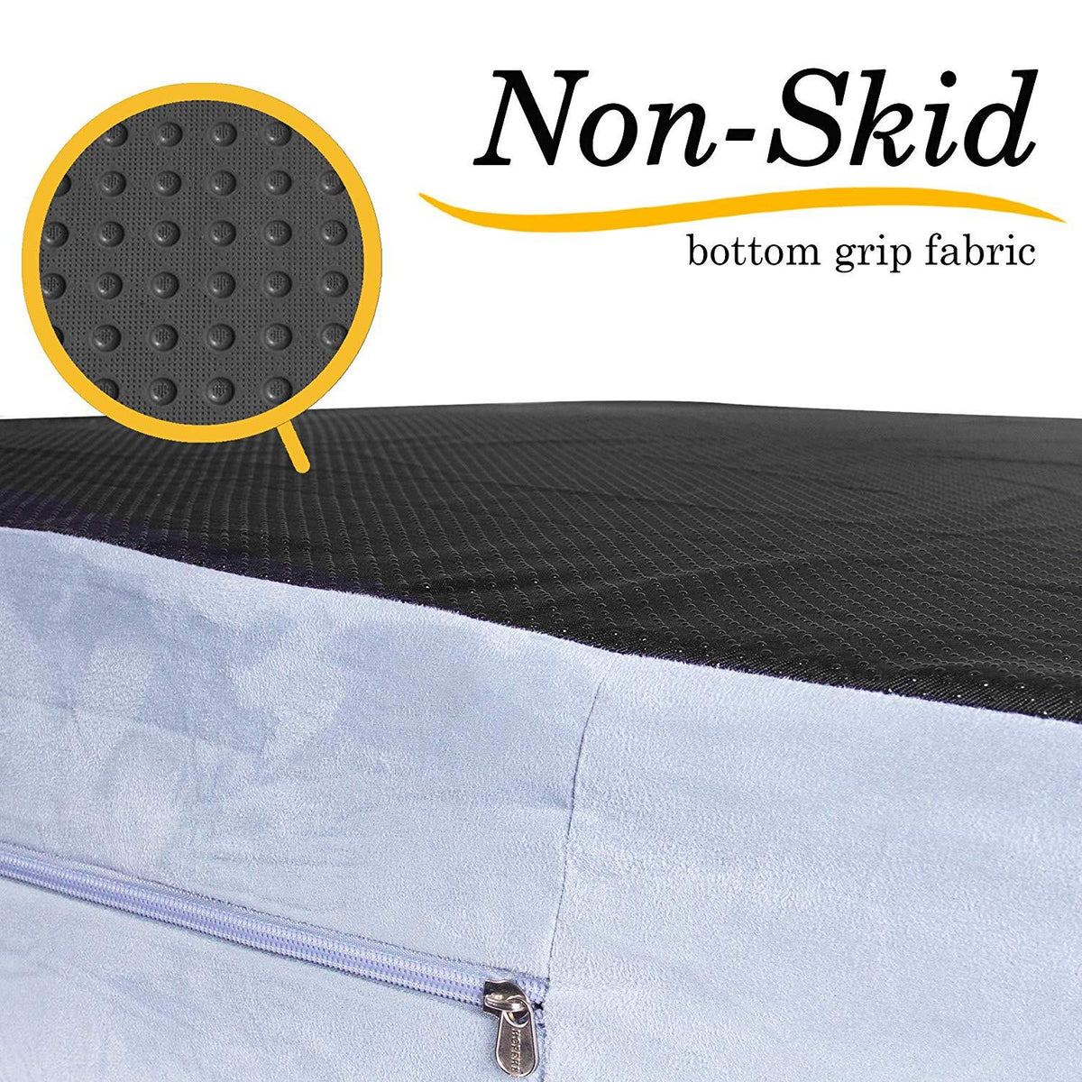 KOPEKS - Orthopedic Memory Foam Dog Bed With Pillow and Waterproof Liner &amp; Anti-Slip Bottom