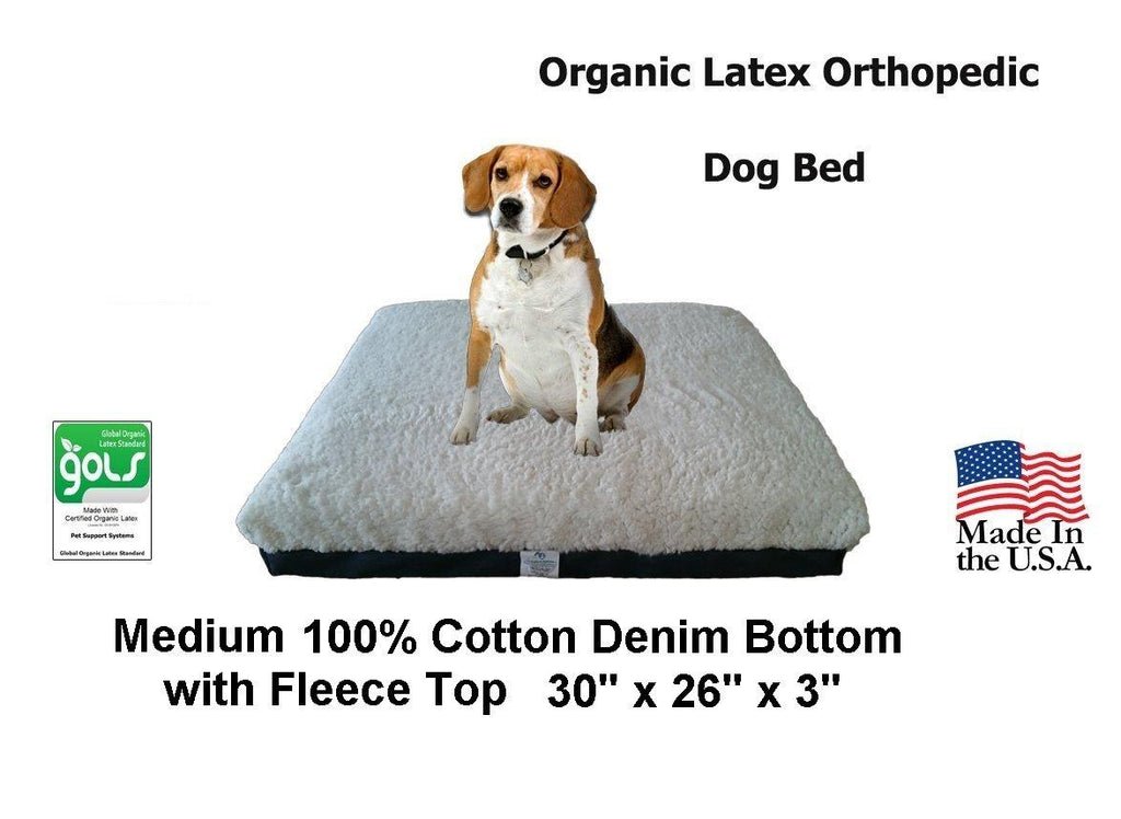 Back Support Systems Pet Support Systems Organic Latex Orthopedic Pet Bed - Give Support You Furry Ones Need - 4 Sizes