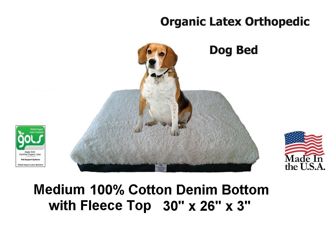 Back Support Systems Pet Support Systems Organic Latex Orthopedic Pet Bed - Give Support You Furry Ones Need - 4 Sizes