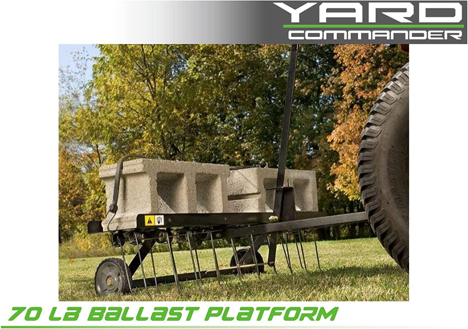 yard commander 40" tow-behind de-thatcher