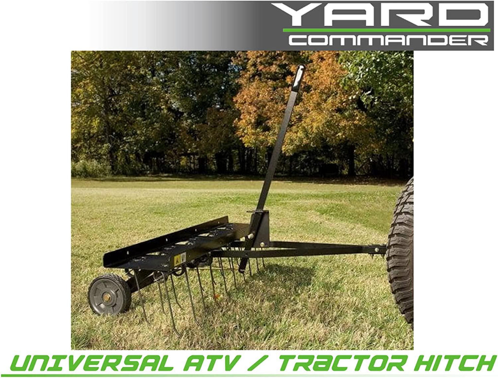 yard commander 40" tow-behind de-thatcher