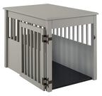 BarkLarPet Crate End Table - Grey Finish