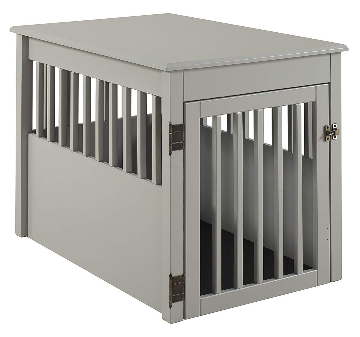 BarkLarPet Crate End Table - Grey Finish