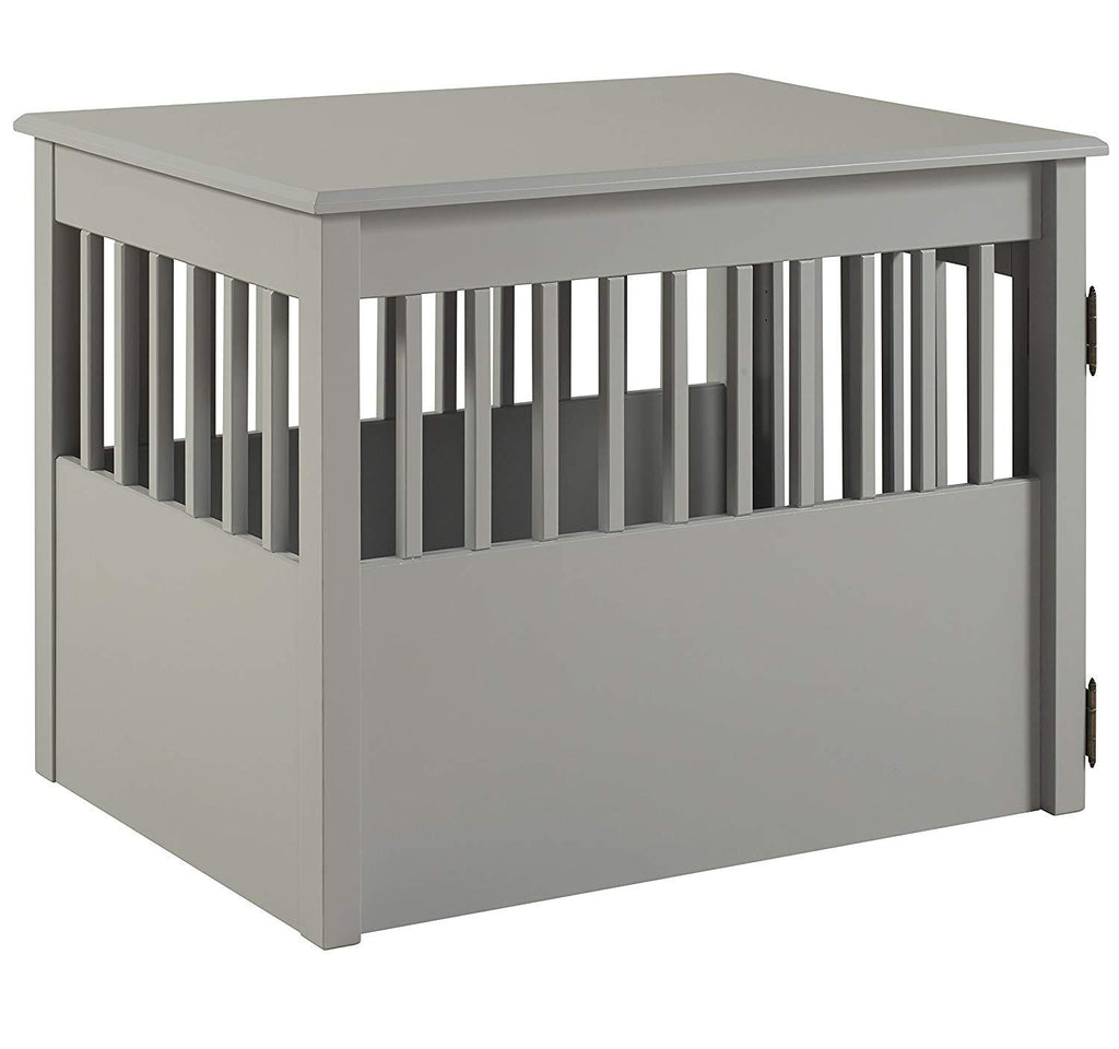 BarkLarPet Crate End Table - Grey Finish