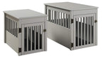 BarkLarPet Crate End Table - Grey Finish