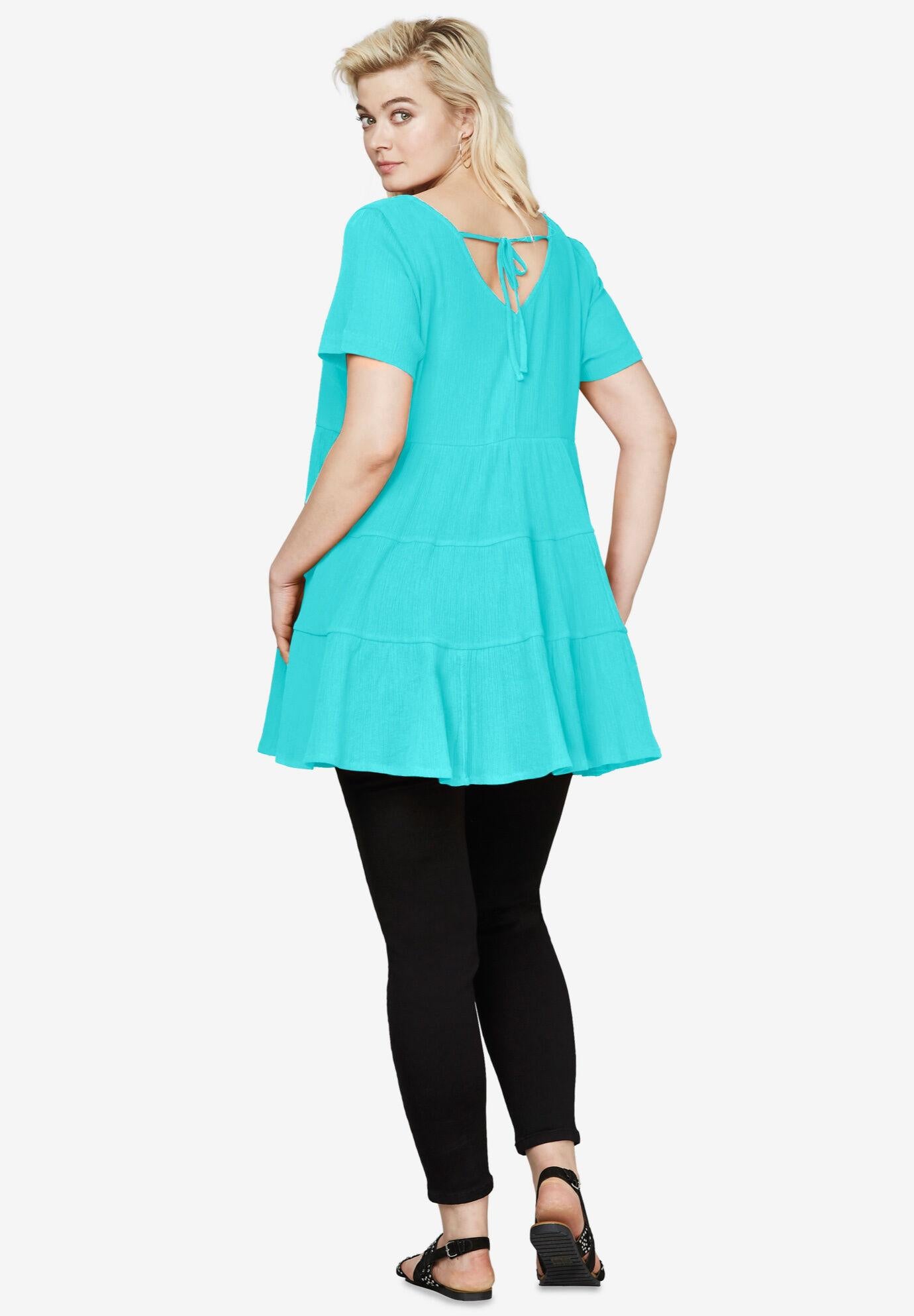 tiered gauze tunic