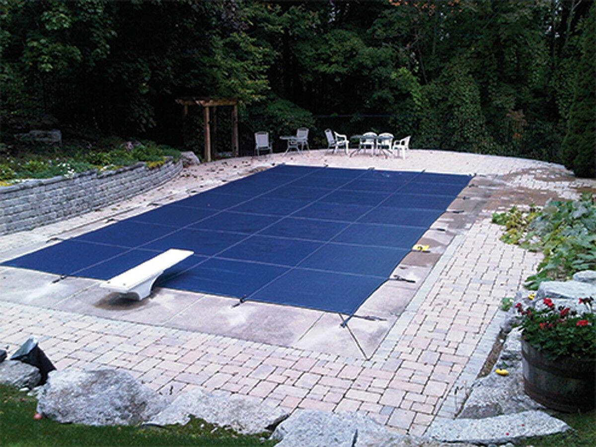 equator rectangle mesh winter safety swimming pool cover (various color &amp; size)