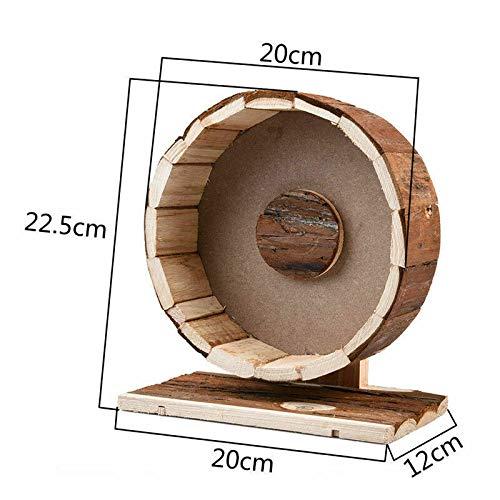 FidgetKute Wooden chew Toys Runner Exercise Wheel Cute Small Pets Hamster Squirrel