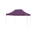 10 ft. W x 15 ft. D Pop-Up Canopy with Purple Cover, Black Roller StoraBag, and 4-Position-Adjustable Steel Frame