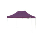 10 ft. W x 15 ft. D Pop-Up Canopy with Purple Cover, Black Roller StoraBag, and 4-Position-Adjustable Steel Frame