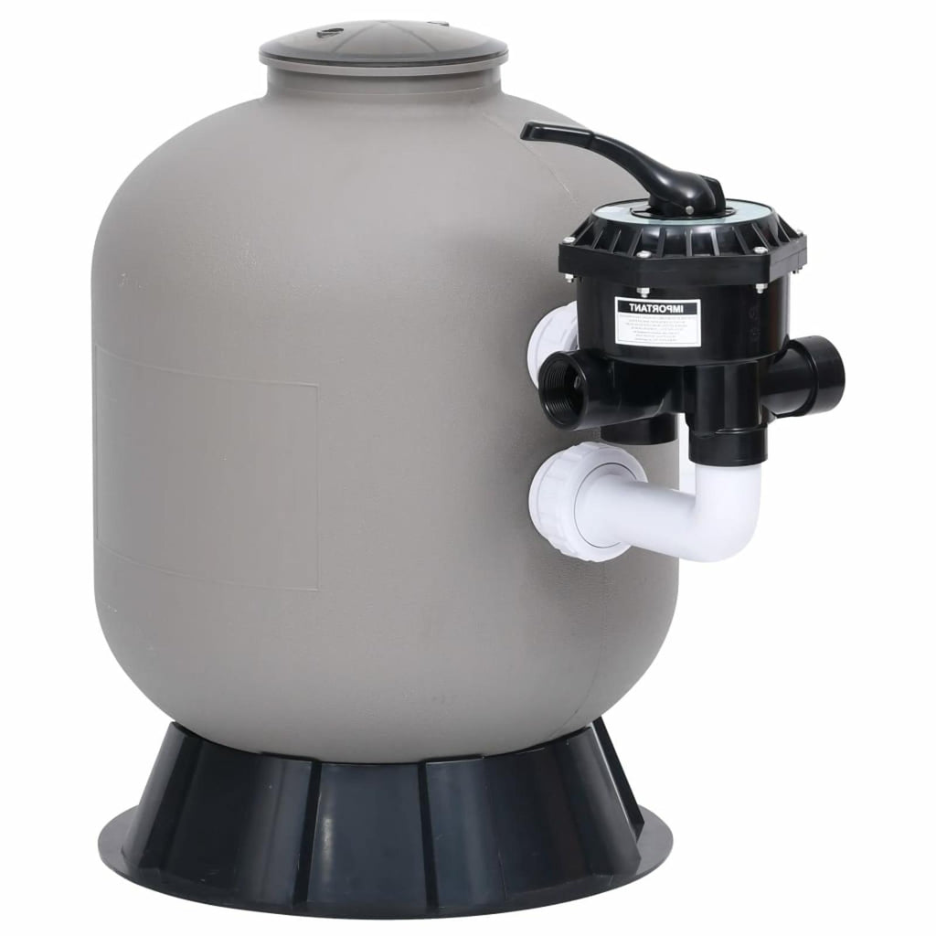 maboto pool sand filter with side mount 6-way valve gray