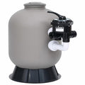 maboto pool sand filter with side mount 6-way valve gray