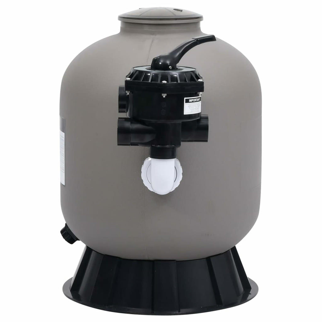 maboto pool sand filter with side mount 6-way valve gray