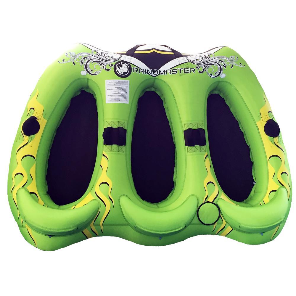 Viperfish 3-Person Inflatable Towable with Red Construction for Lake and Ocean Boating