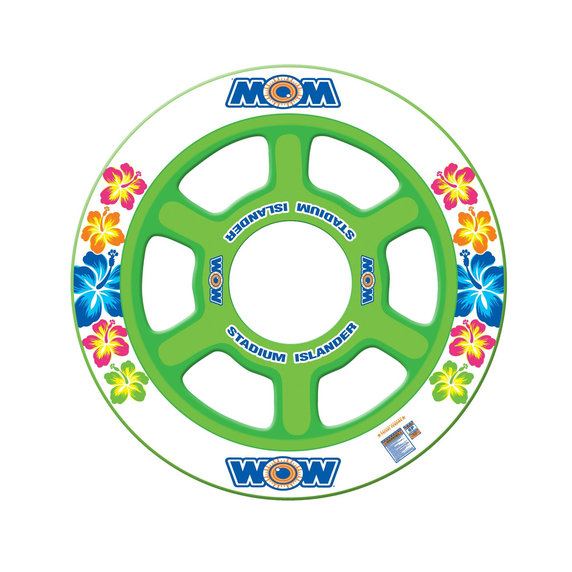 JupiterGear WOW Sports Floating 6 Person Water Lounge &amp; Island - Stadium Islander (17-2040)