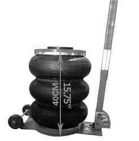 3 Tons/6600lbs Air Bag Jack Lifting Stand Autoshop Tool