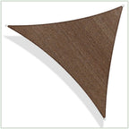 28 ft. x 28 ft. 190 GSM Brown Equilateral Triangle Sun Shade Sail