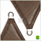 28 ft. x 28 ft. 190 GSM Brown Equilateral Triangle Sun Shade Sail