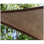 28 ft. x 28 ft. 190 GSM Brown Equilateral Triangle Sun Shade Sail
