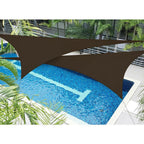 28 ft. x 28 ft. 190 GSM Brown Equilateral Triangle Sun Shade Sail