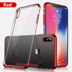 Phone Case - Luxury Ultra Thin Plating Shing Transparent Soft TPU Silicone Phone Case For iPhone X/XR/XS/XS Max