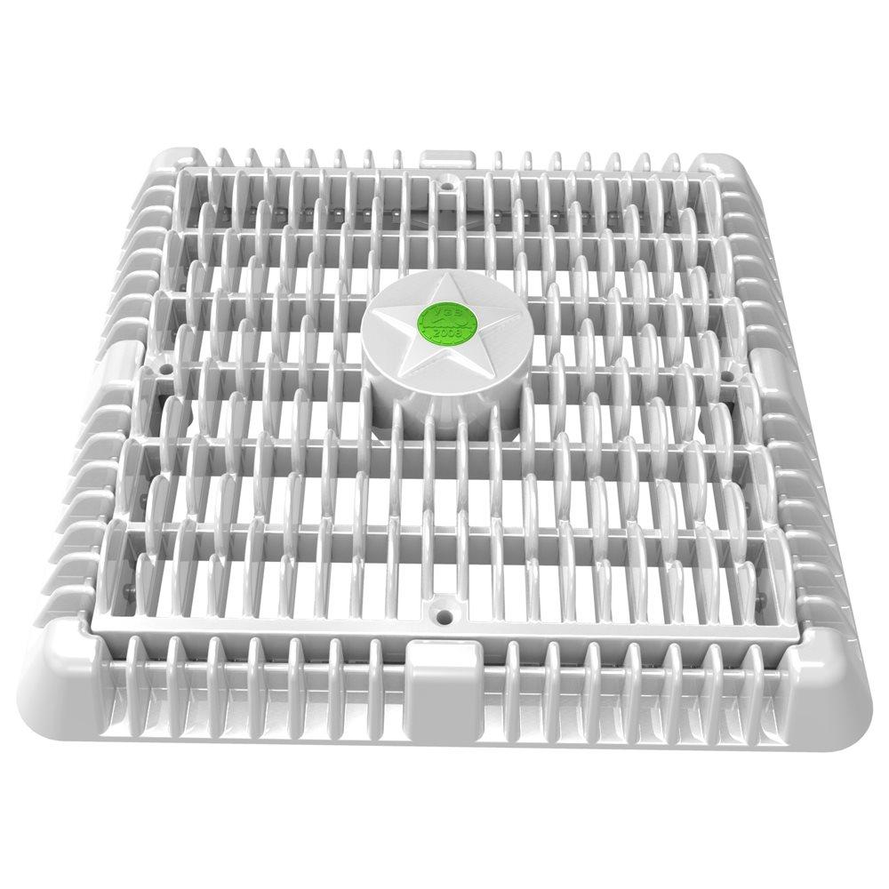 AquaStar Pool Products AquaStar WAV9WR101 9" Suction Outlet Cover with Vented Riser Ring - White