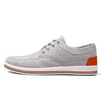 Men Handmade Lace-up Canvas Shoes