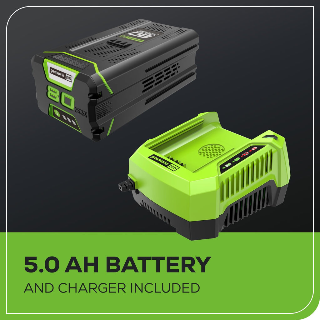80V 25" Brushless Cordless ( Self-Propelled) Lawn Mower (75+ Compatible Tools), 5.0Ah Battery and Charger Included