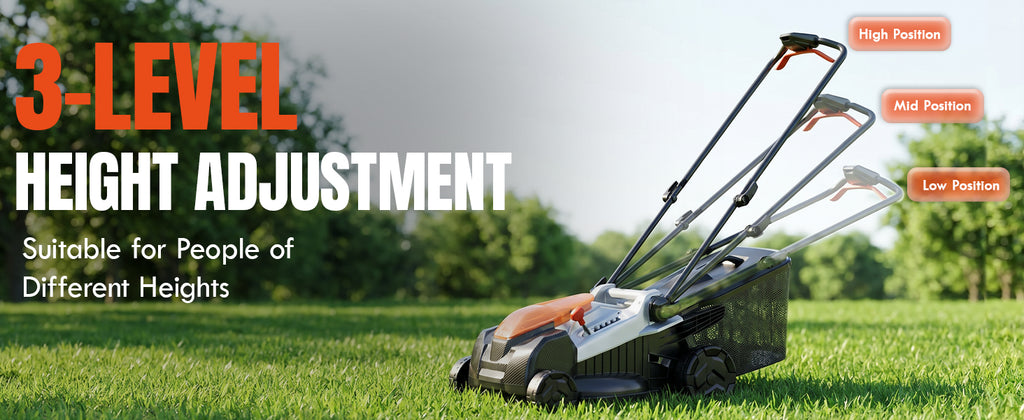 18 Inch Brushless Lawn Mower, 40V Cordless Electric Mower with 6-Position Height Adjustment, Push Mower for Garden Yards, 2×5.0Ah Batteries &amp; Charger Included