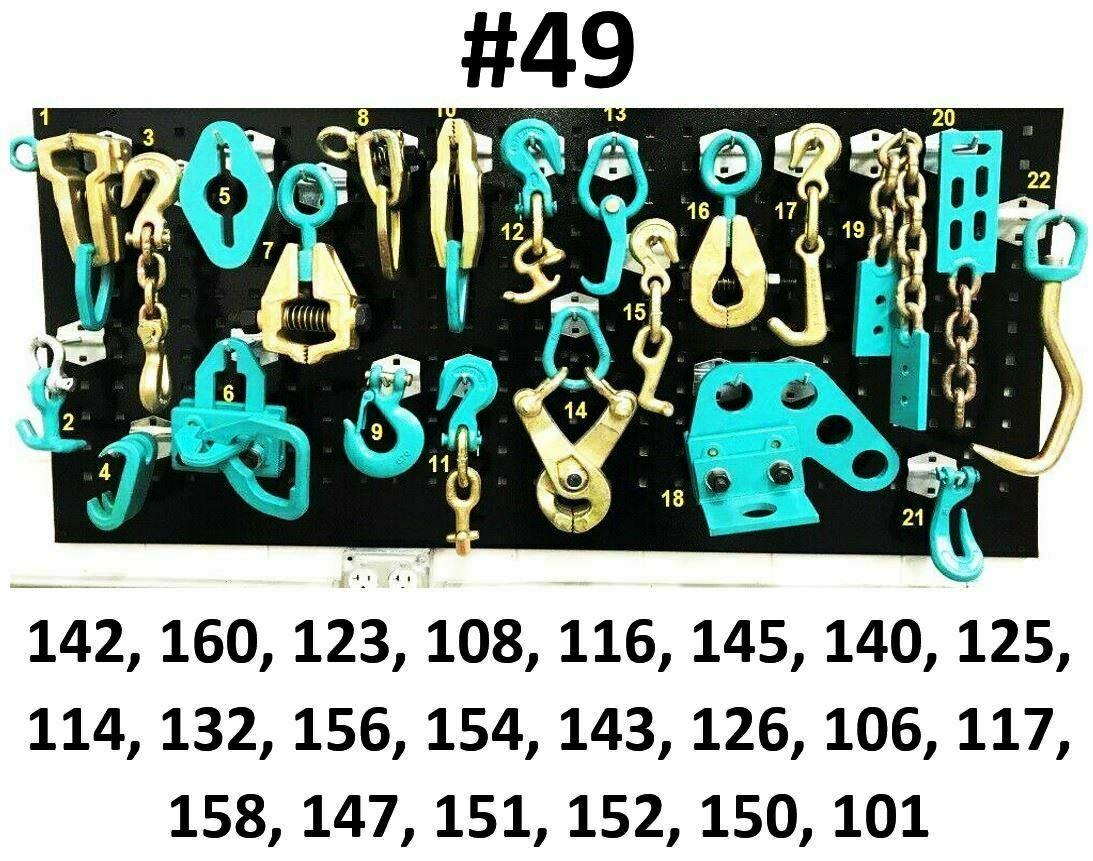 SET#49 - 22 PIECE PULLING TOOLS AND CLAMPS AUTO BODY FRAME MACHINE HEAVY DUTY
