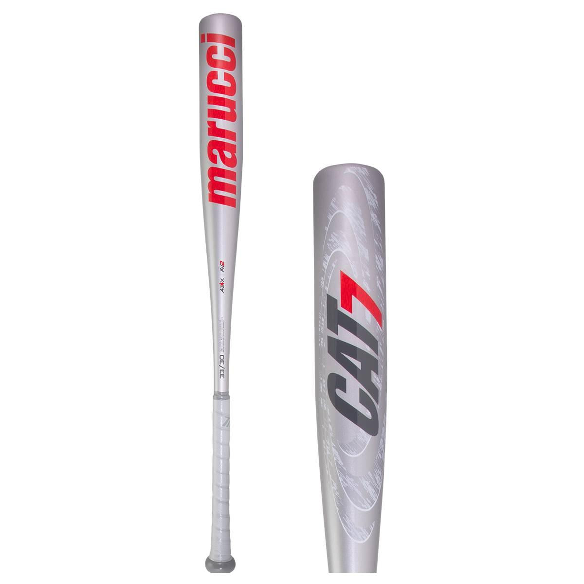 Marucci CAT7 Silver BBCOR Baseball Bat: MCBC72S 31" 28 oz.