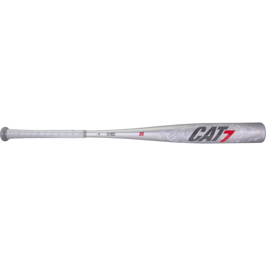 Marucci CAT7 Silver BBCOR Baseball Bat: MCBC72S 31" 28 oz.