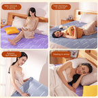 Fuieoe Small Electric Blanket Household Non-woven Heating Pads Bedroom Waterproof Double Dual-control Smart Thermostat Electric Blankets