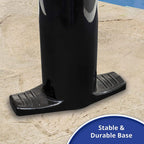 Aqua Key West Ultra Cushioned Comfort Lounge Swimming Pool Float with Pillow &amp; Dual Action Hand Pump with 4 Nozzle Adapters