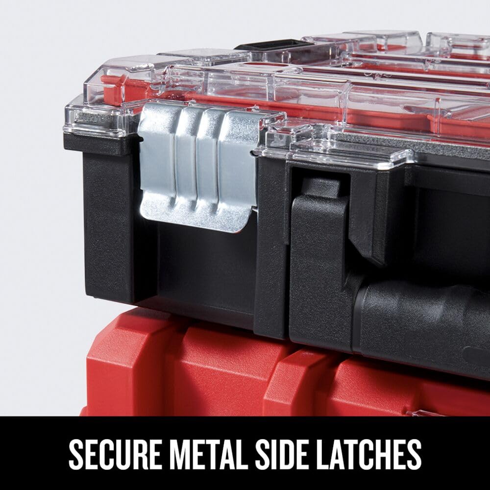 VERSASTACK 17.126-in Metal Wheels Lockable Tool Box