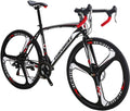 OBK Road Bike 700C Wheels 21 Speed Daul Disc Brakes Mens or Womens Bicycle Cycling 54cm/49cm Frame