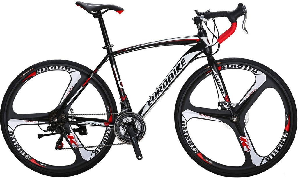OBK Road Bike 700C Wheels 21 Speed Daul Disc Brakes Mens or Womens Bicycle Cycling 54cm/49cm Frame