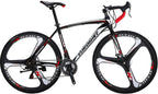 OBK Road Bike 700C Wheels 21 Speed Daul Disc Brakes Mens or Womens Bicycle Cycling 54cm/49cm Frame