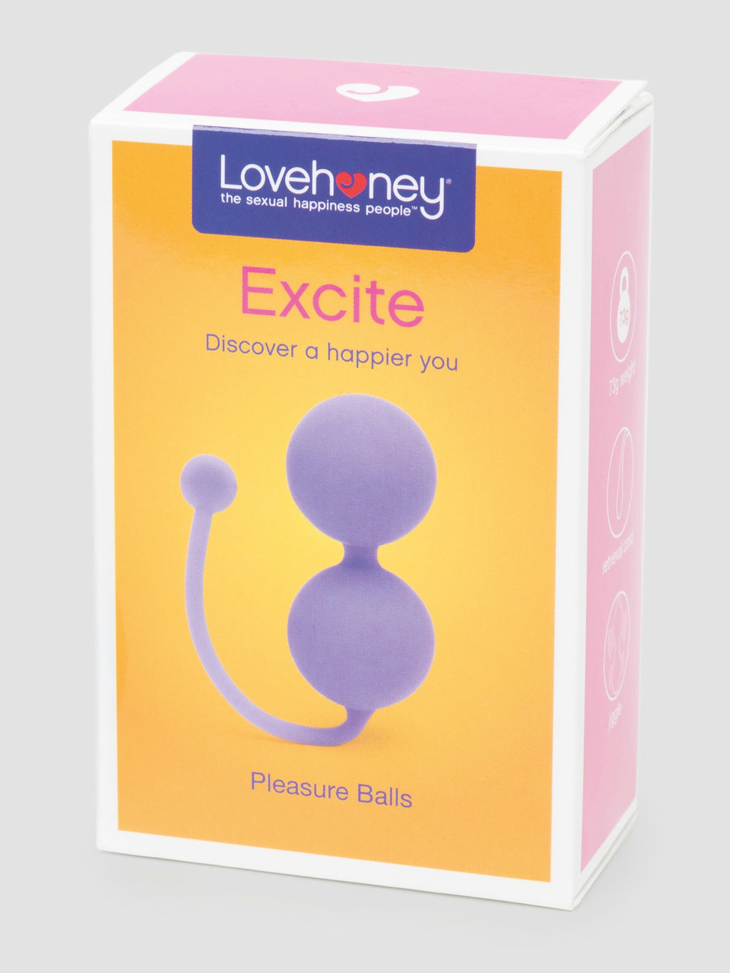 Lovehoney Excite Silicone Pleasure Balls 74g, Purple