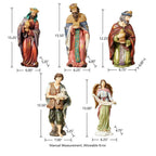 16 in. H Oversized Resin Nativity Figurine Set (12-Pieces)
