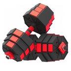 Oxodoi Weights Dumbbell Barbell Set, 22Lbs 44Lbs 66Lbs 3 in 1 Adjustable Weights Dumbbells Set, Home Fitness Weight Set Gym Workout Exercise Training with Connecting Rod for Men Women
