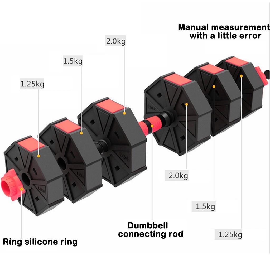 Oxodoi Weights Dumbbell Barbell Set, 22Lbs 44Lbs 66Lbs 3 in 1 Adjustable Weights Dumbbells Set, Home Fitness Weight Set Gym Workout Exercise Training with Connecting Rod for Men Women