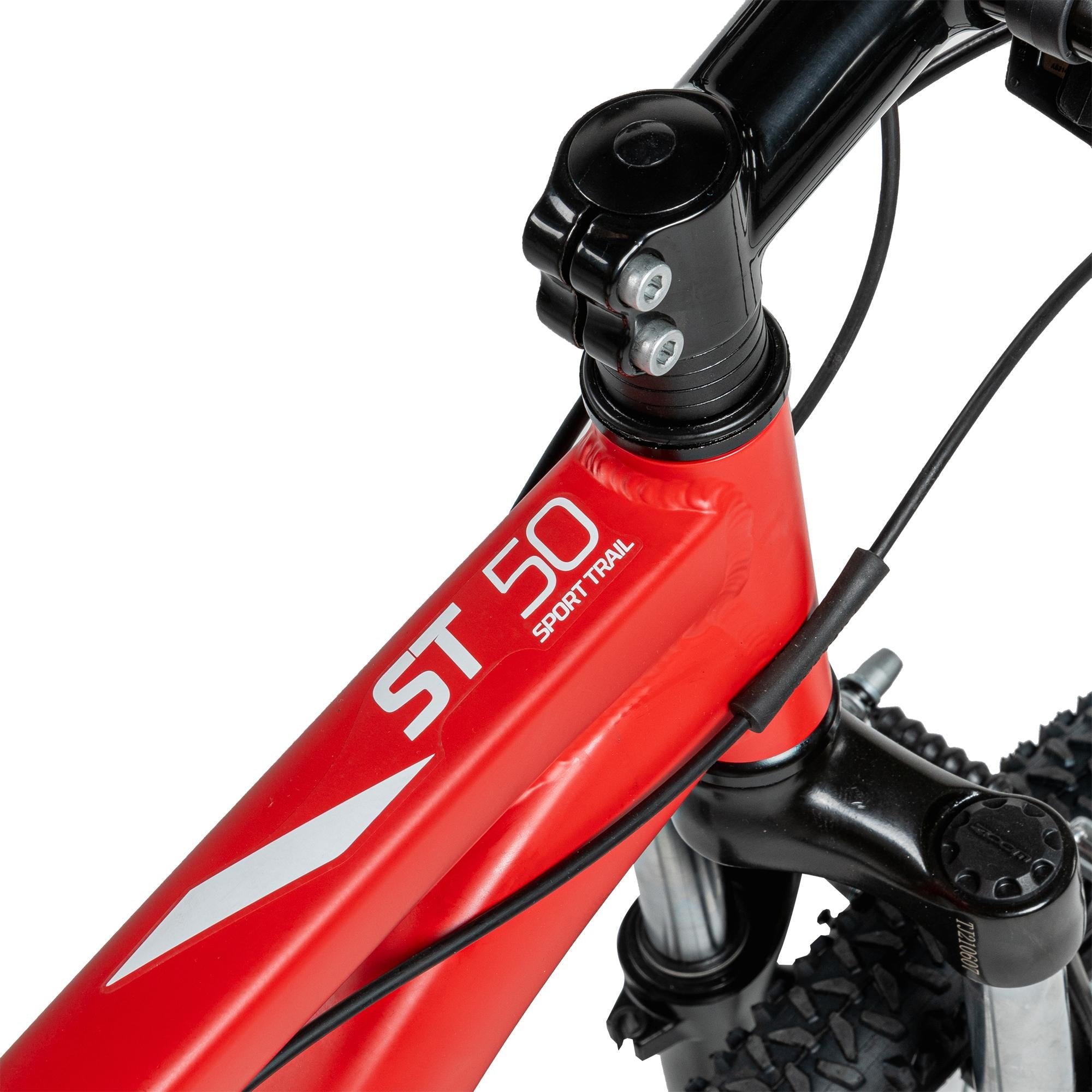 Decathlon Rockrider ST50 Aluminum Mountain Bike, 26", Red, Extra Large