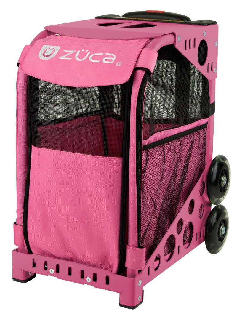 Zuca rolling Pet carrier (pink frame/ pink bag)